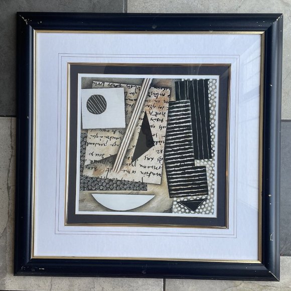 Vintage Mid-Century Modern Print Vanguard Studios Abstract Cubism Modernist Art - Picture 3 of 12